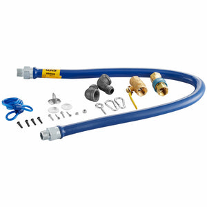 Dormont 1675Kit48 - 48" Blue Hose Gas Connector Kit - 3/4"
