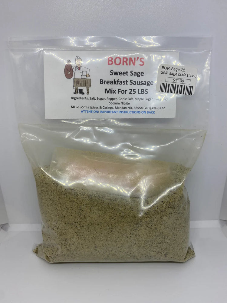 Born's Sweet Sage Breakfast Sausage Seasoning Mix, 25 lbs.