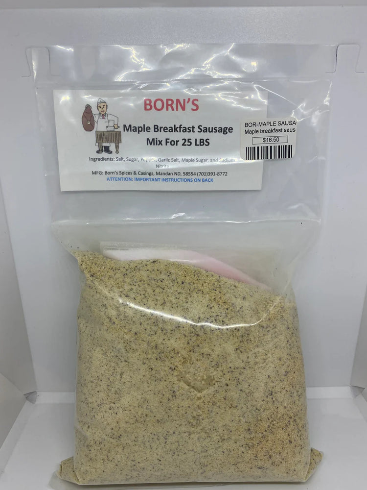 Born's Maple Breakfast Sausage Seasoning Mix, 25 lbs.
