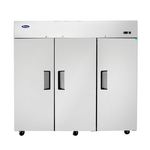 Atosa Top Mount Three Door Reach-in Freezer- MBF8003GR