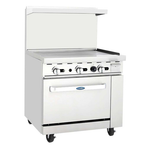 Atosa 36" Gas Range with 36" Griddle- AGR-36G