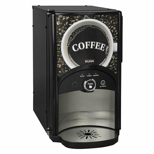 Bunn LCA-1 LP Low Profile Ambient Single Product Liquid Coffee Dispenser with Scholle 1910LX Connector, 120V- 44100.0000