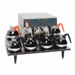 Bunn Axiom 0/6 Twin 12 Cup Automatic Coffee Brewer with 6 Lower Warmers, 120/208-240V- 38700.0015