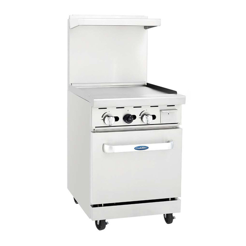 Atosa 24" Gas Range with 24" Griddle- AGR-24G