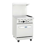Atosa 24" Gas Range with 24" Griddle- AGR-24G