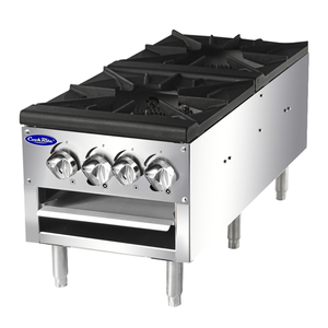 Atosa Double Stock Pot Stove, Low Height- ATSP-18-2L