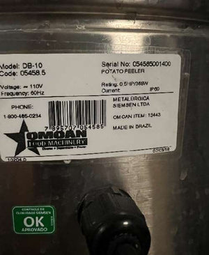 OMCAN Food Machinery Potato Peeler