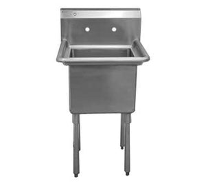 E1CWP3624 1 Bowl 14" Deep Economy Sink