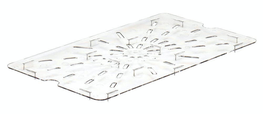 drain shelf, 1/3 size, clear