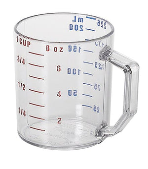 Cambro Camwear Measuring Cup, 1 Cup Dry Measure, Clear-25MCCW135