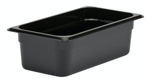 Cambro Camwear Food Pan, 1/3 Size by 4-Inch Deep, Black- 34CW110