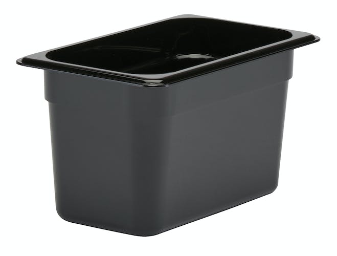 Cambro Camwear Food Pan, 1/3 Size by 6-Inch Deep, Black- 36CW110