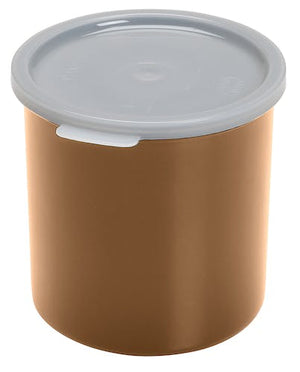 Cambro 1.2 qt Capacity, 5-3/16" Height, Solid Color Plastic Crock, Beige- CP12133