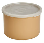 Cambro 1-1/2 qt Solid Color Plastic Crock w/Lid, Beige- CP15133