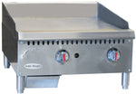 SMGS-24 2 Burner Manual Gas Griddle | 24 inches