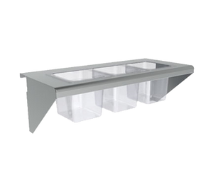 Vulcan Condiment rail (10) 1/6 size pans or (5) 1/3 size pans - CONRAIL-72