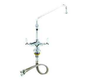 Vulcan DOUBLE Pantry Deck-Mount Faucet 12" swivel spout - DBLTS 12NZL