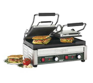 Waring Panini Ottimo Dual Panini Grill 17" x 9-1/4" cooking surface - WPG300