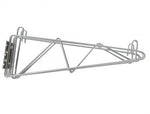 SLDWMB18-CWP  Double Silver Epoxy Wall Bracket | 18"