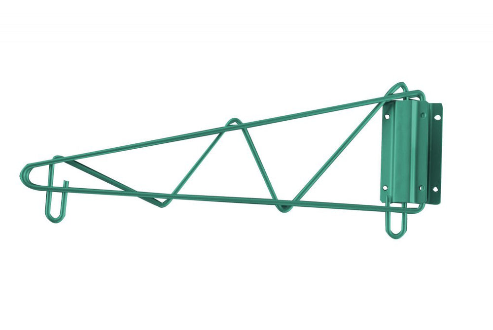 GRWB18-CWP Single Green Epoxy Wall Bracket | 18"